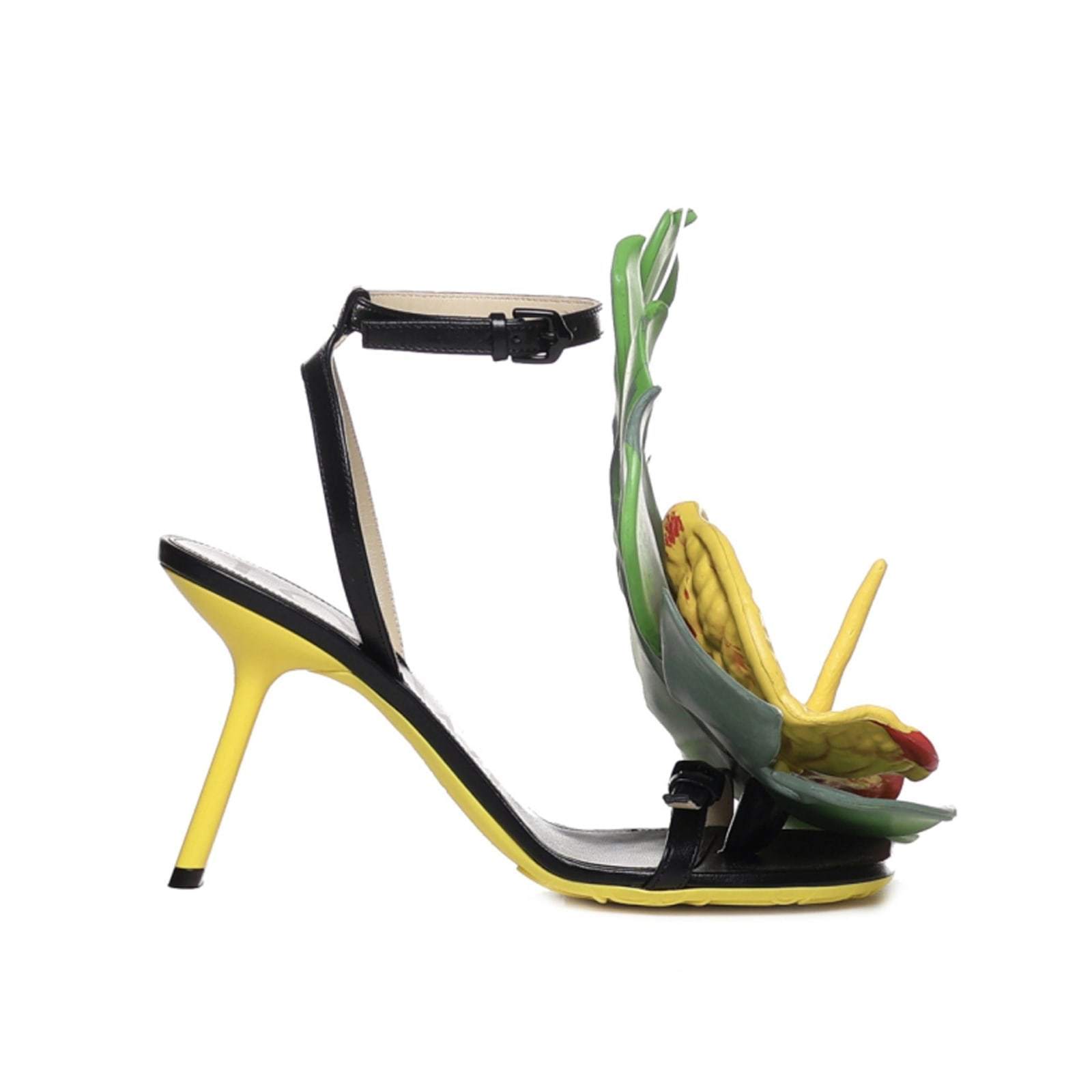 【送料&関税込】Loewe Petal Monstera Leather Sandals
