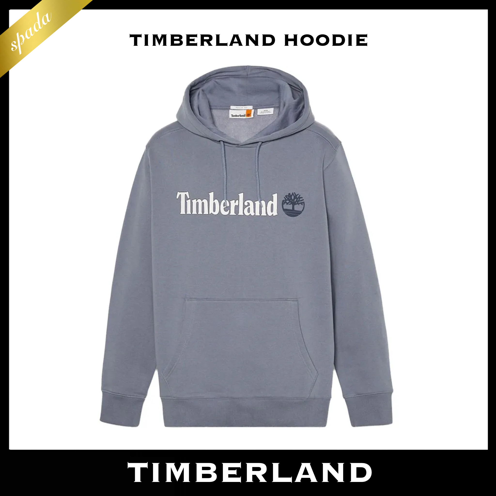 【Timberland】ロゴ プルオーバーパーカー グレー / 送料無料