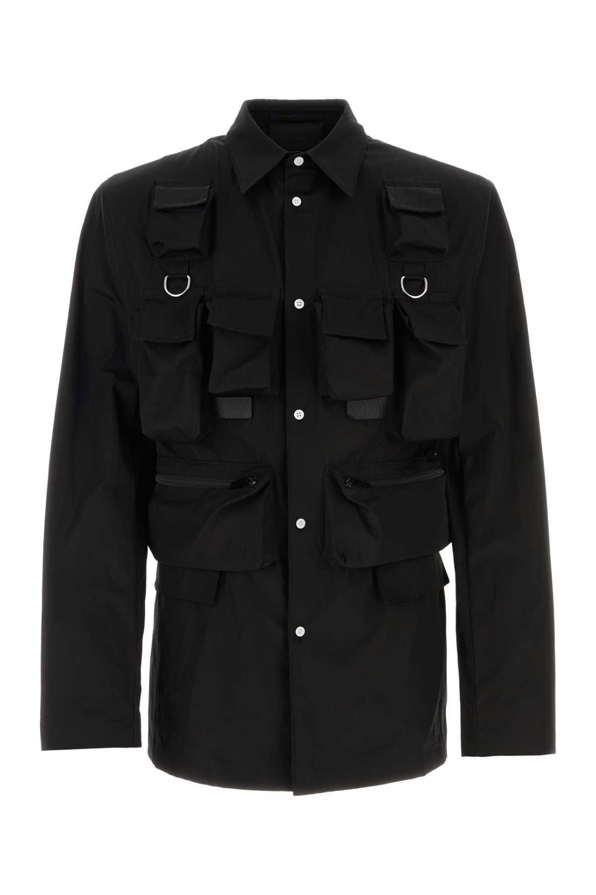 【送料&関税込】Prada Black Poplin Shirt