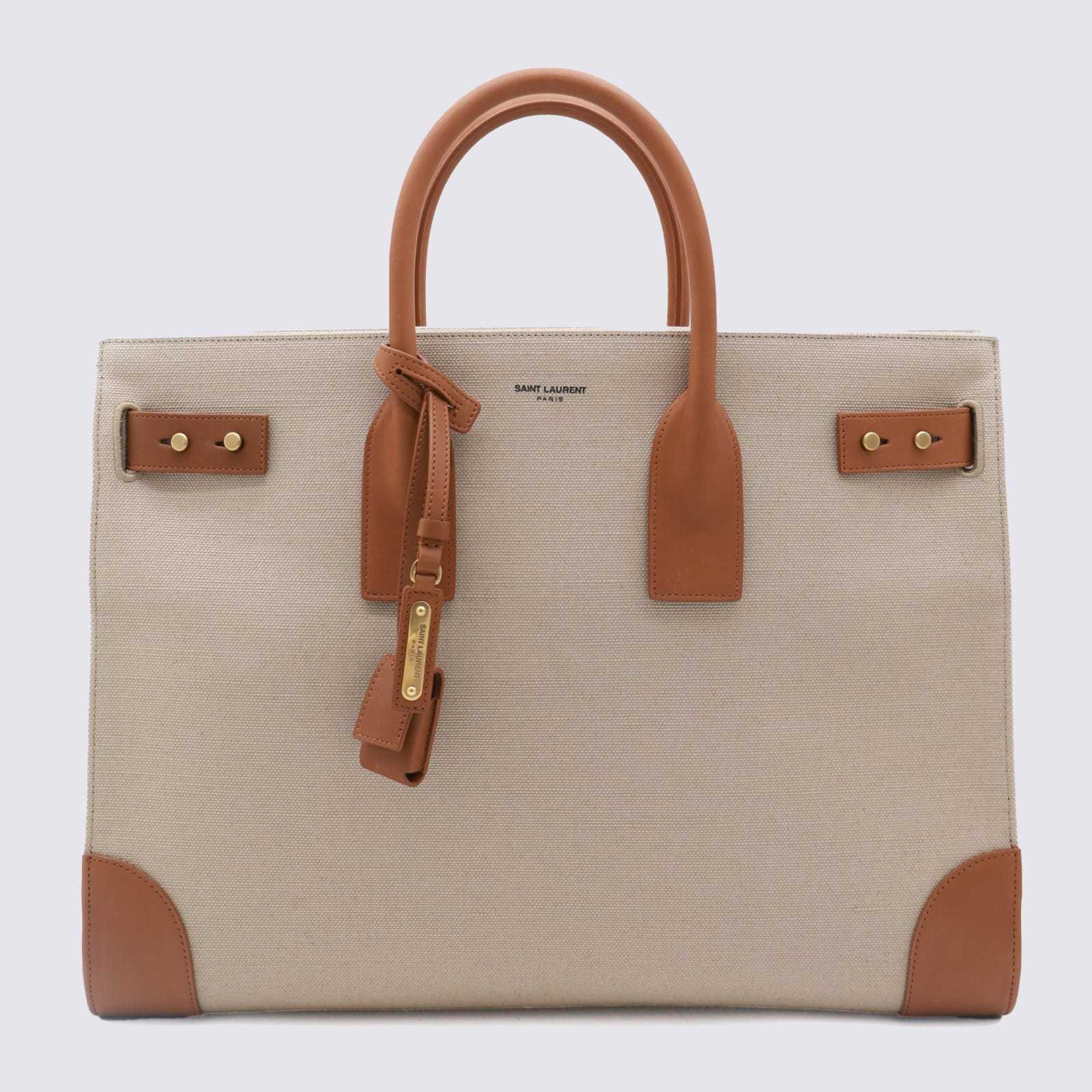 【送料&関税込】Saint Laurent Two-tone Canvas And Leather La