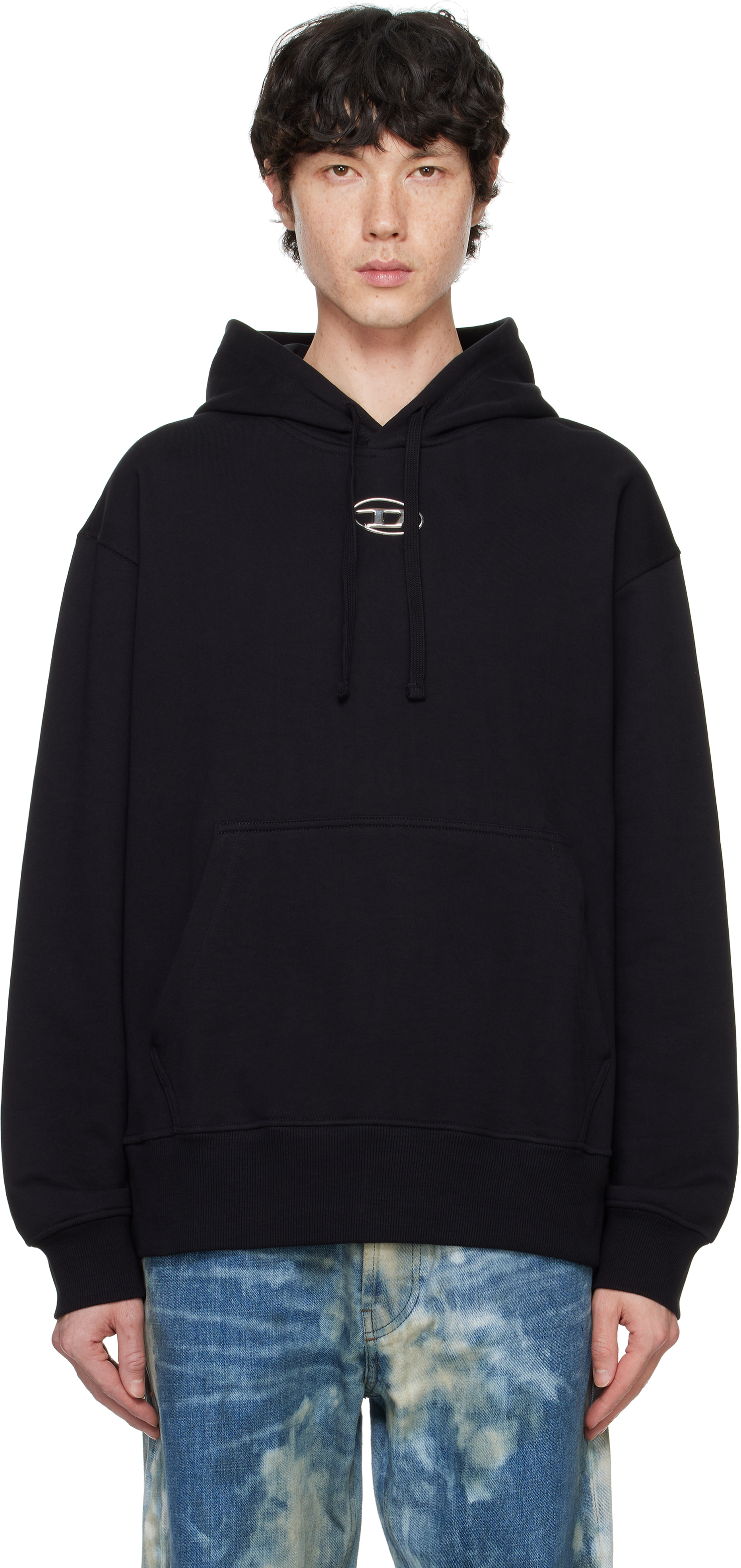 【関税込み】Diesel ブラック S-Macs-Hood-Od フーディ