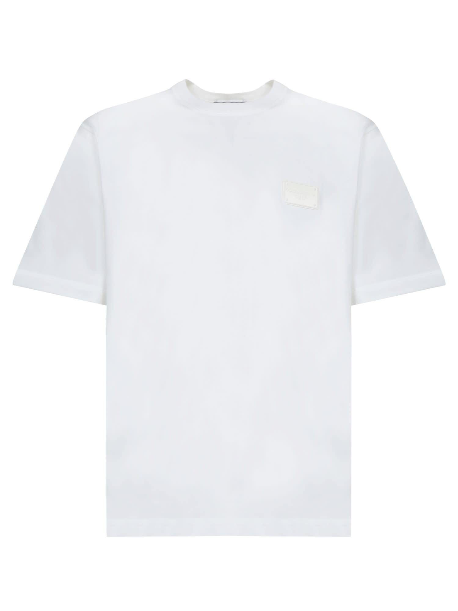 【送料&関税込】Dolce & Gabbana Tone-on-tone Plaque Whit