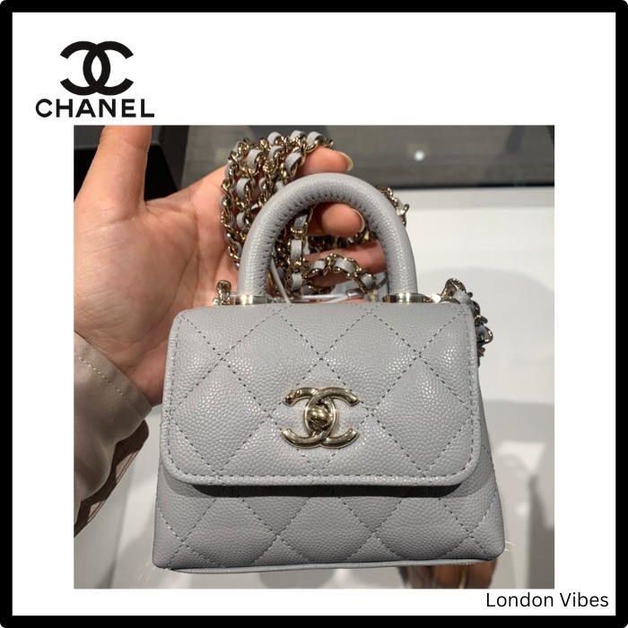 ミニココハンドル♪ CHANEL ハンドバッグ 11cm マイクロ