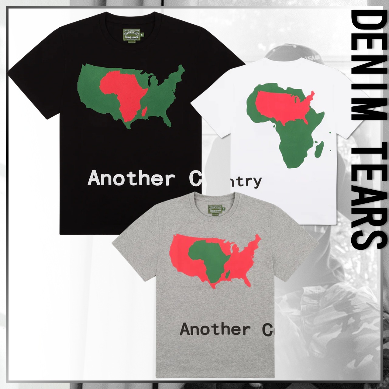 最旬コラボ★【DENIM TEARS × CPFM】Cactus Tears 半袖 Tシャツ