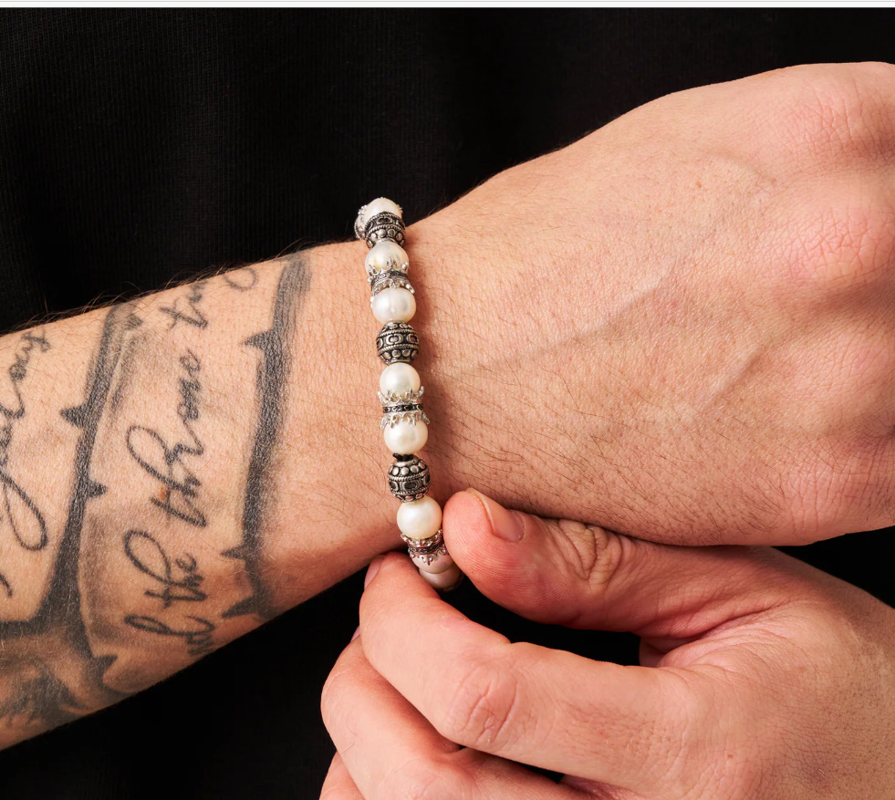 【CRAFTD London】CROWN JEWELS 天然 パール ブレスレット CRAFTD London】CROWN JEWELS 天然 パール ブレスレット