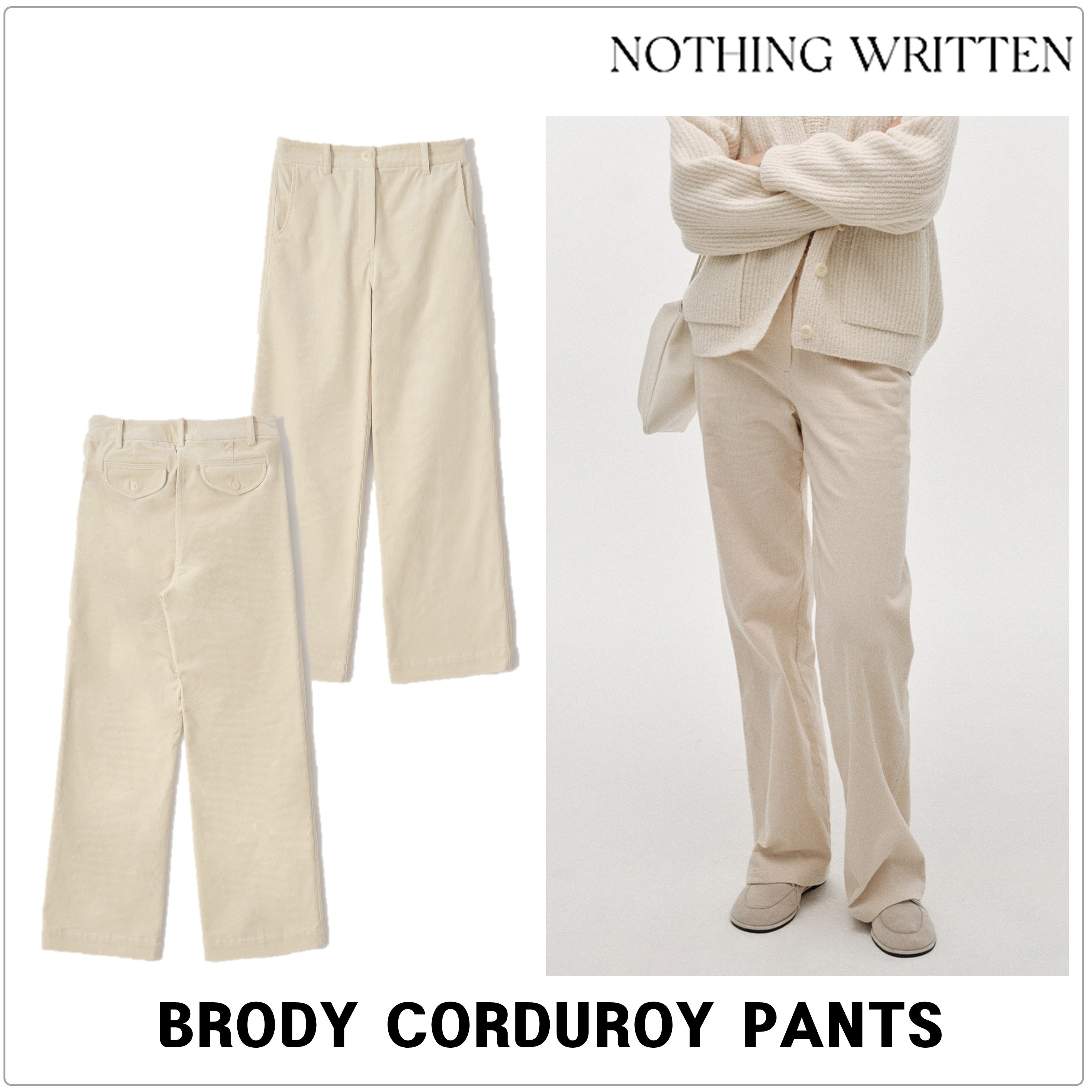 [NOTHING WRITTEN] BRODY CORDUROY パンツ★新作・24AW★韓国★