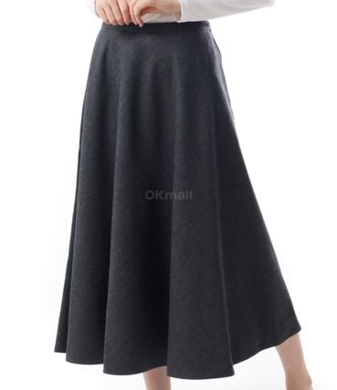 GUCCI グッチ ひざ丈スカート グレー -(M位) 4103625M0001 グレー(灰色)系 GUCCI(グッチ) スカート(レディース) - 海外