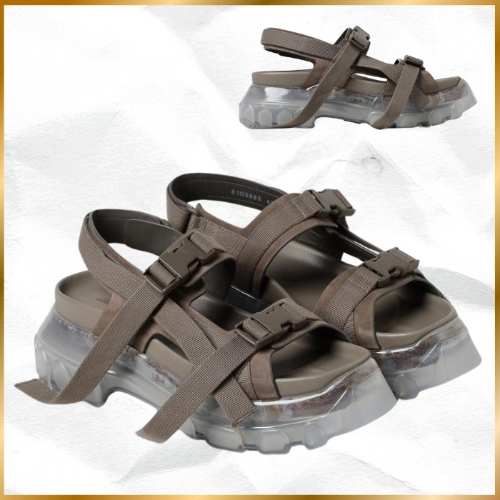 ◆個性が光る◆関税込◆RICK OWENS◆レザー Tractor サンダル