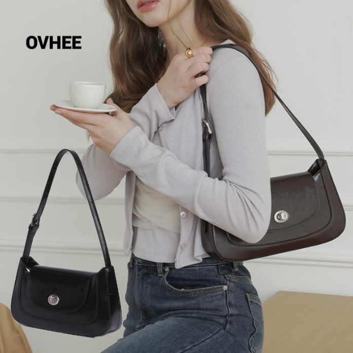 韓国おしゃれ 【OVHEE】Mignon Hobo Shoulder Bag 2color