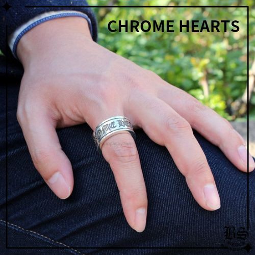 【CHROME HEARTS】在庫薄 CHスクロールラベルリング
