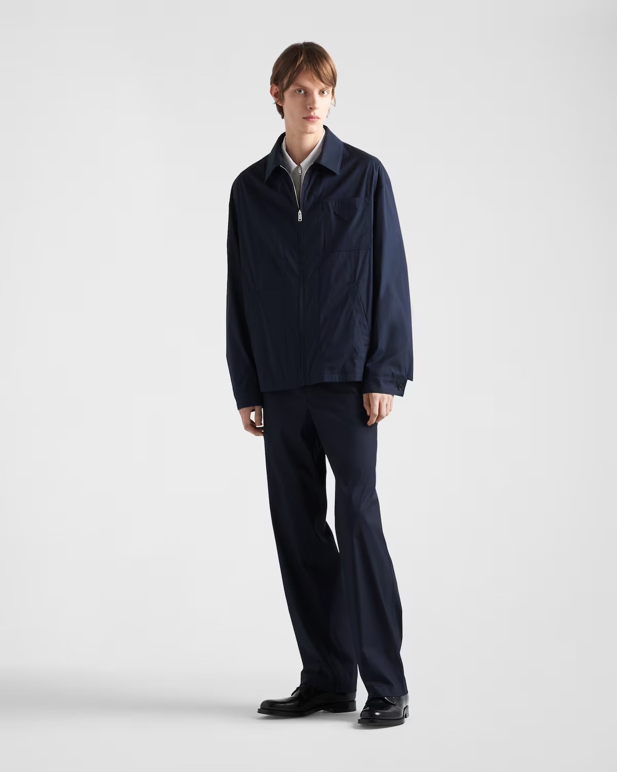 【22AW】新作 シングル ストレッチコットンジャケット◆プラダ◆ 新作☆【PRADA】ストレッチコットンジャケット