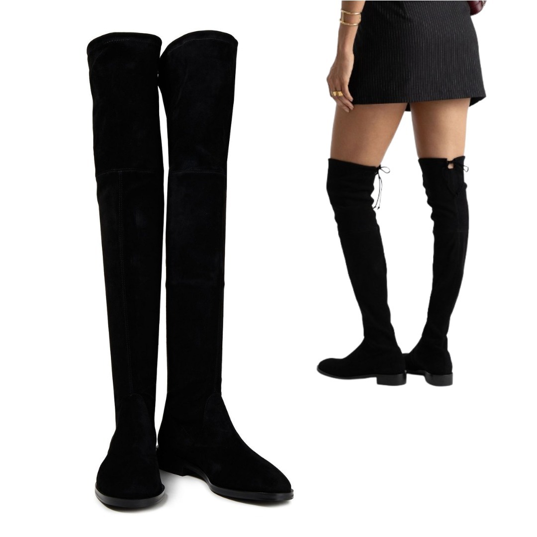 Stuart Weitzman Joceｙ ストレッチスエード オーバーニーブーツ