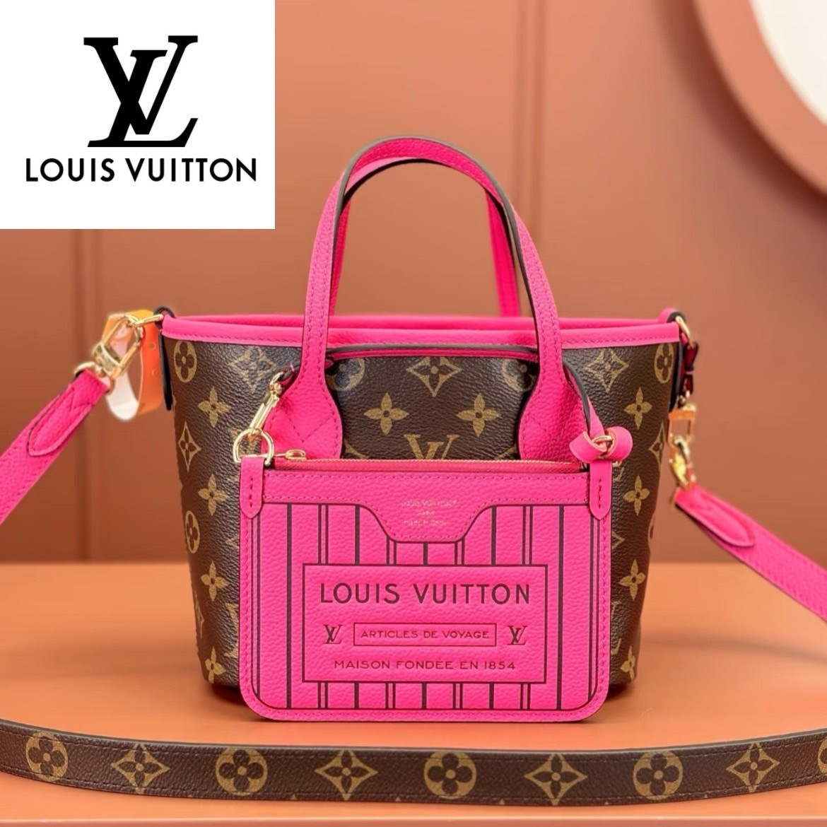 【LOUIS VUITTON】ネヴァーフル バンドリエールインサイドアウト