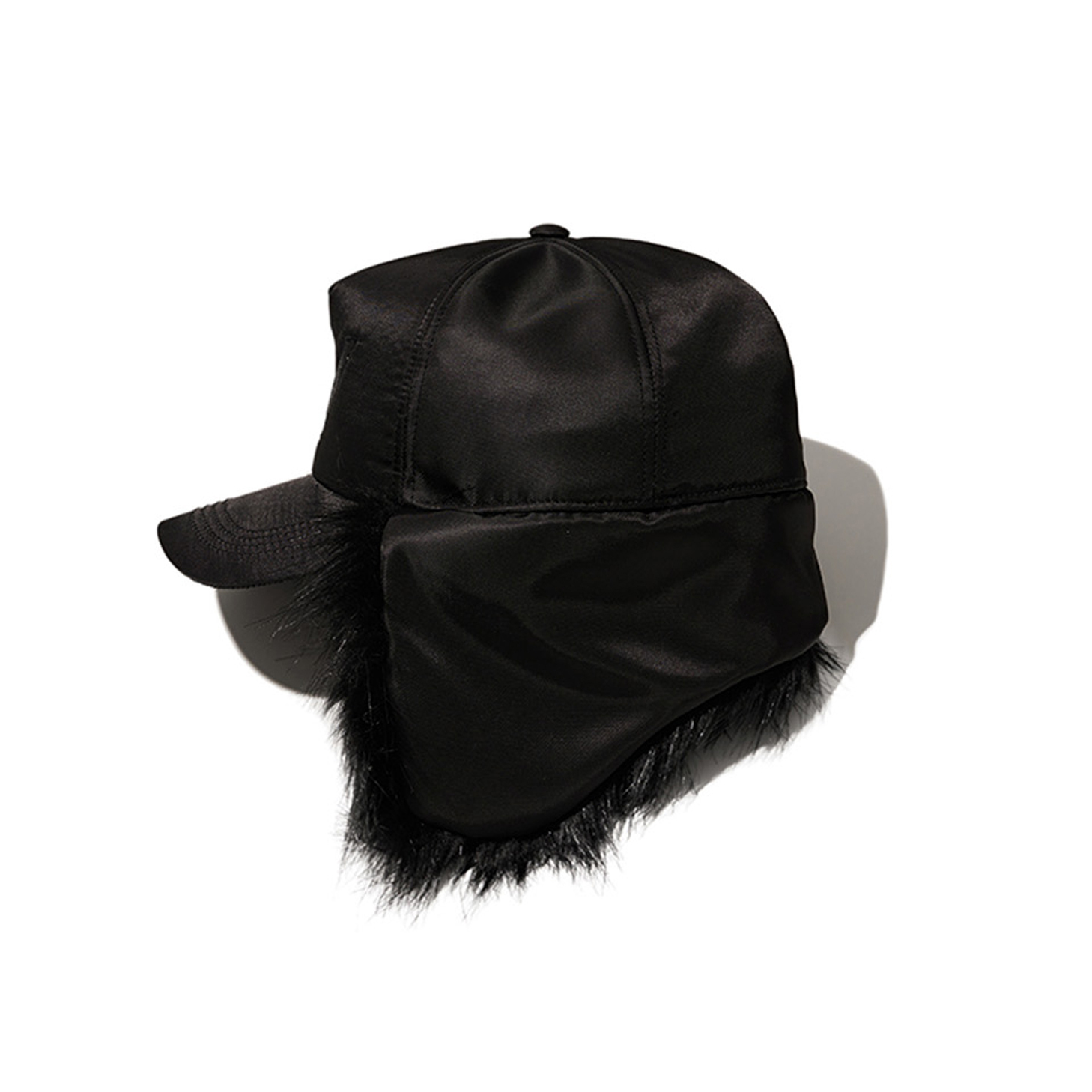 OPEN YY】FAUX FUR CORDUROY EARFLAP CAP◇ aespa着用 (OPEN