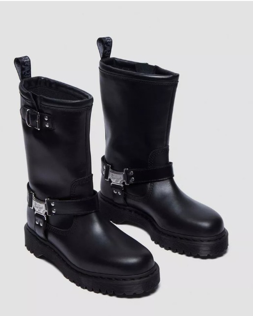 追跡有★Dr. Martens アニストン ハイ レザー バイカーブーツ Dr,martens】ユニセックス アニストン レザー バイカーブーツ