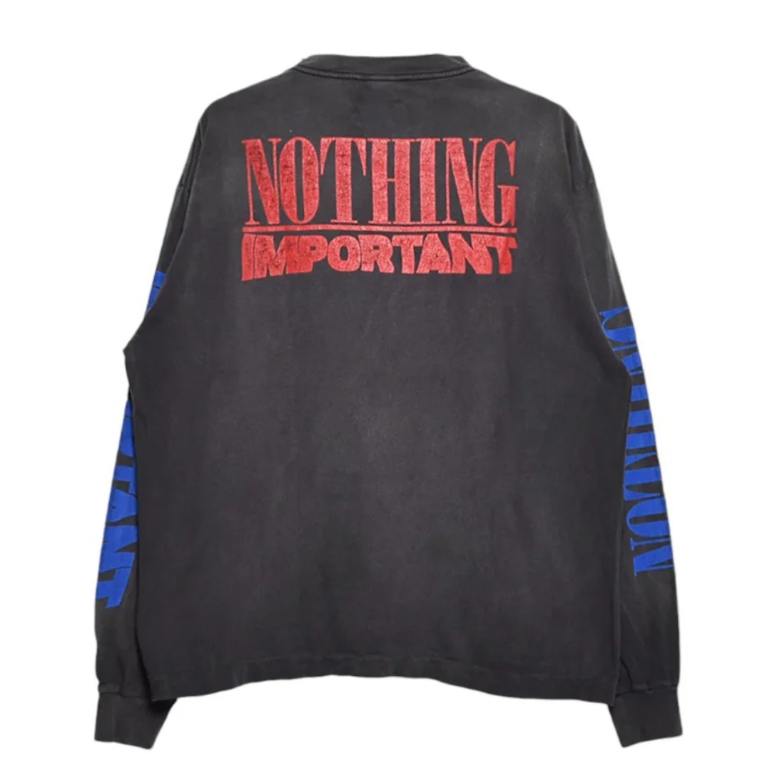 新作【SAINT Mxxxxx】KK_LS TEE/NOTHING IMP 完売必至【SAINT Mxxxxxx】KK LS TEE/NOTHING IMP ロンT コラボ
