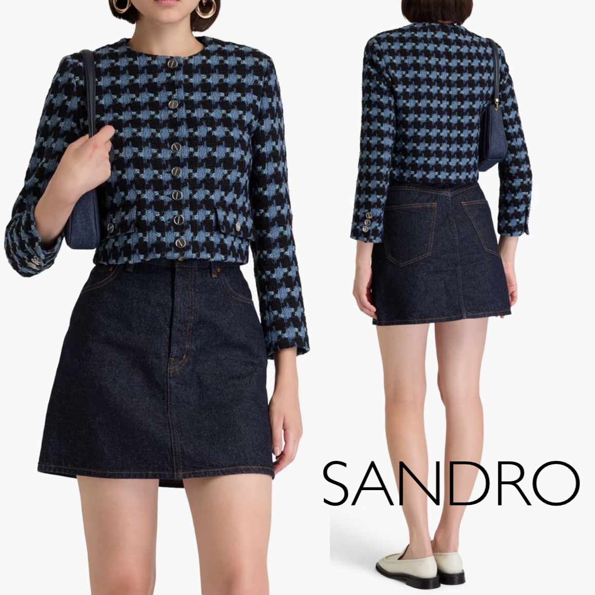 ツイード★クロップド★ジャケット★ SANDRO