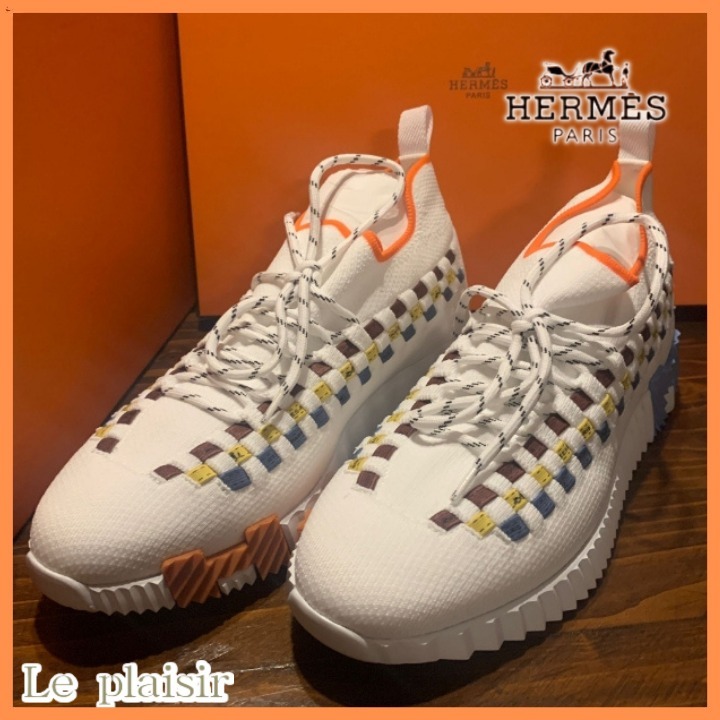 《スポーティ♡》HERMES フレックス スリッポン スニーカー