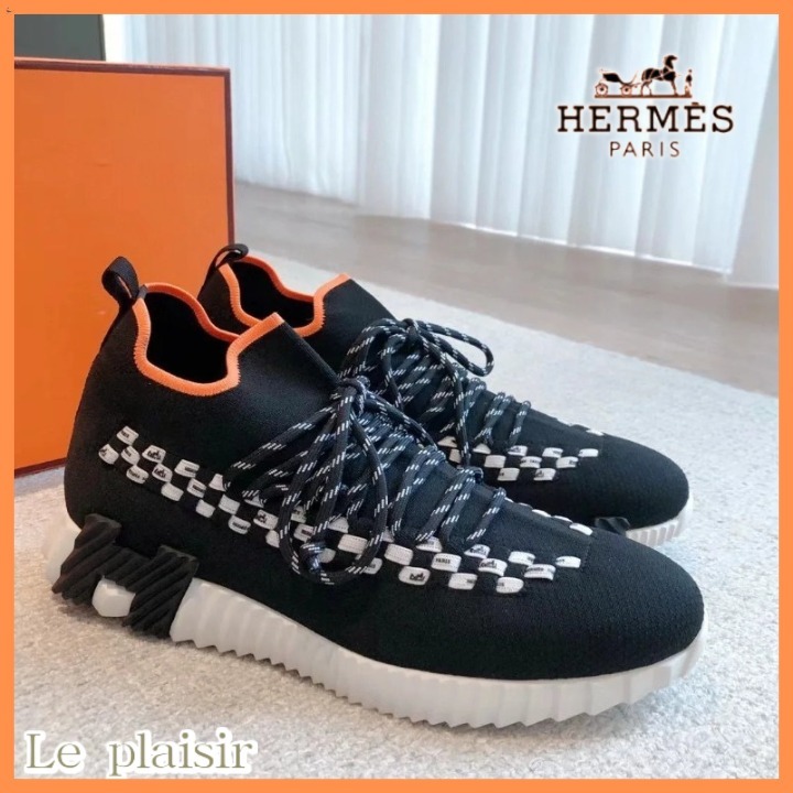 《スポーティ♡》HERMES フレックス スリッポン スニーカー