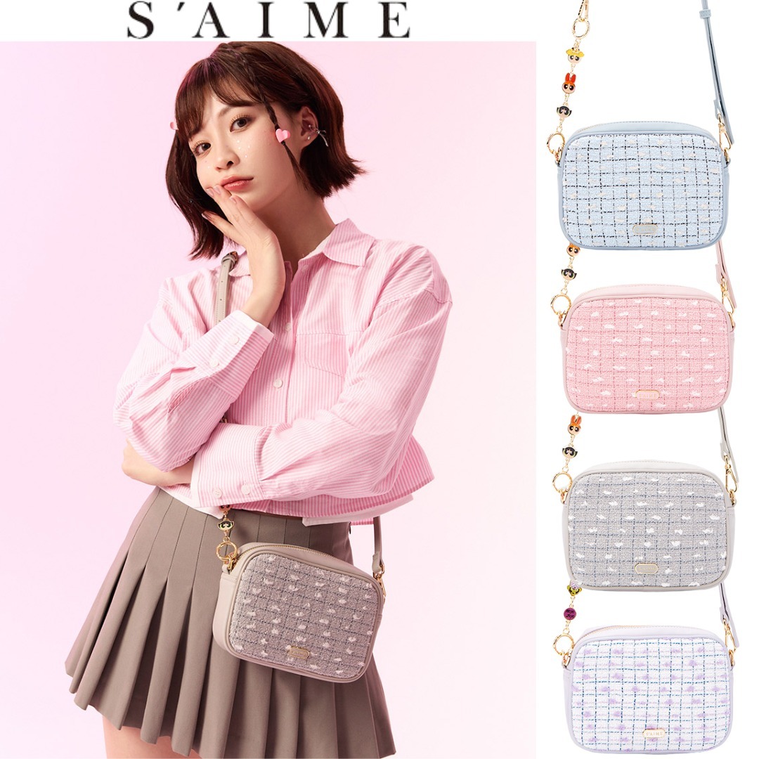 台湾 S’AIME パワーパフガールズ スモール スクエアショルダー