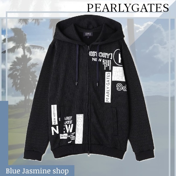 充実の品 要在庫確認【PEARLY GATES】セーターメランジフリースフーディ メンズウェア