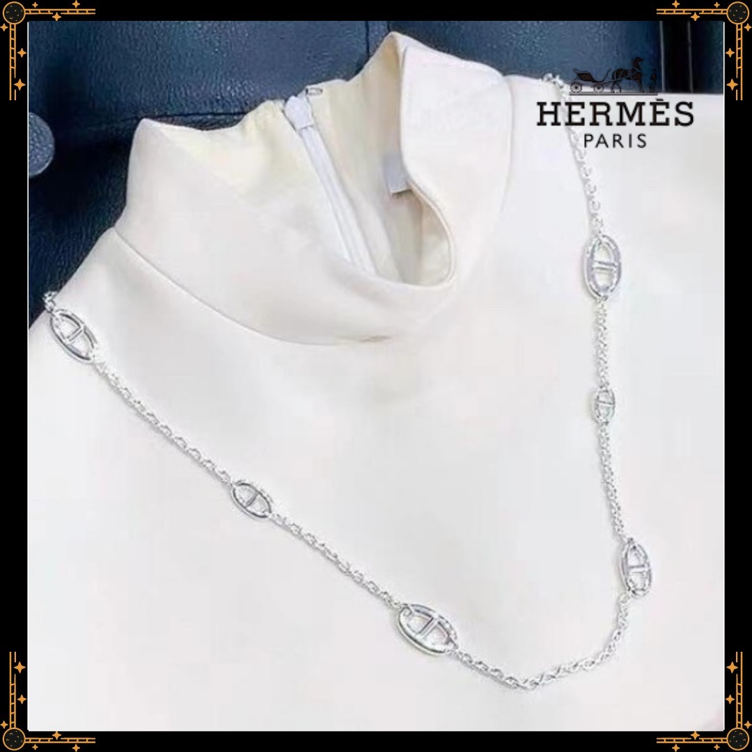 【上品なアクセント】HERMES - ファランドールネックレス 80