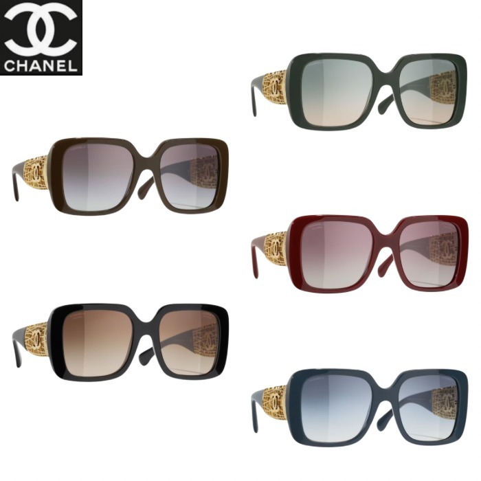 ５色展開♡豊富なカラバリ【CHANEL】スクエアサングラス