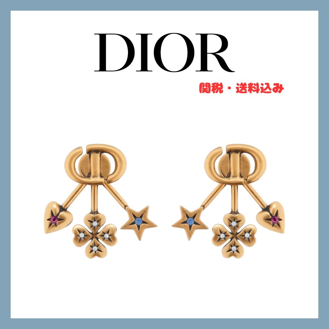 キャッチが可愛い♪ Dior Lucky Charms CDロゴ ピアス