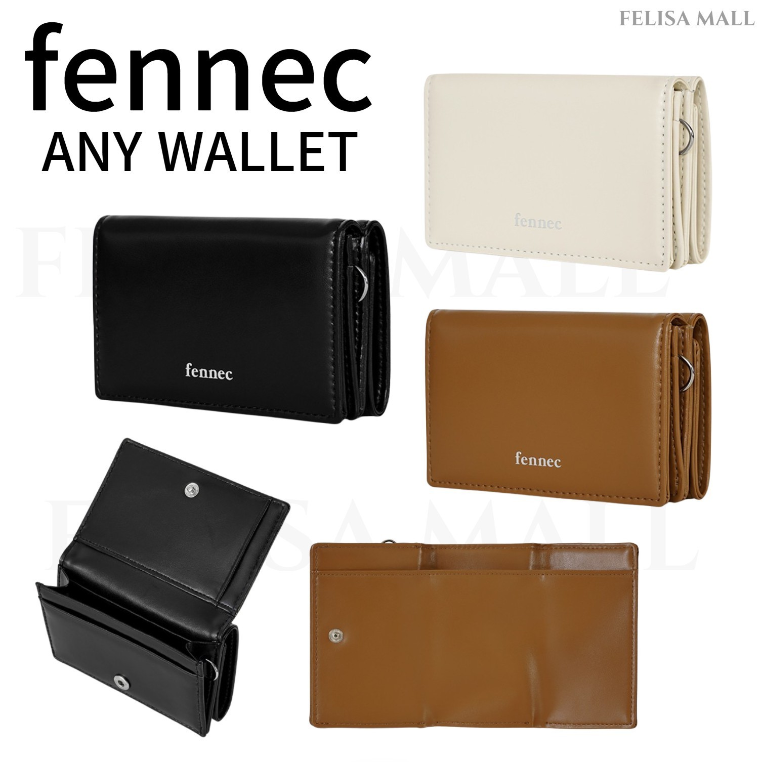 [FENNEC] ANY WALLET コイン収納 三段財布 韓国 人気ブランド