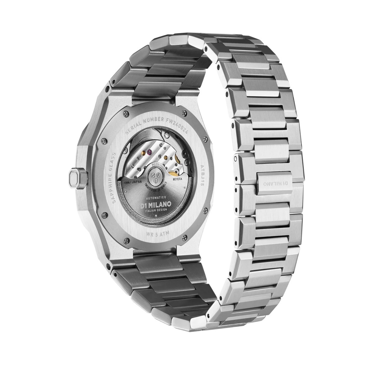 D1 MILANO★Automatico ブレスレット 自動巻 41.5mm [Obsidian]