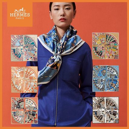 オレンジ系 スカーフ(レディース) - 海外通販のBUYMA