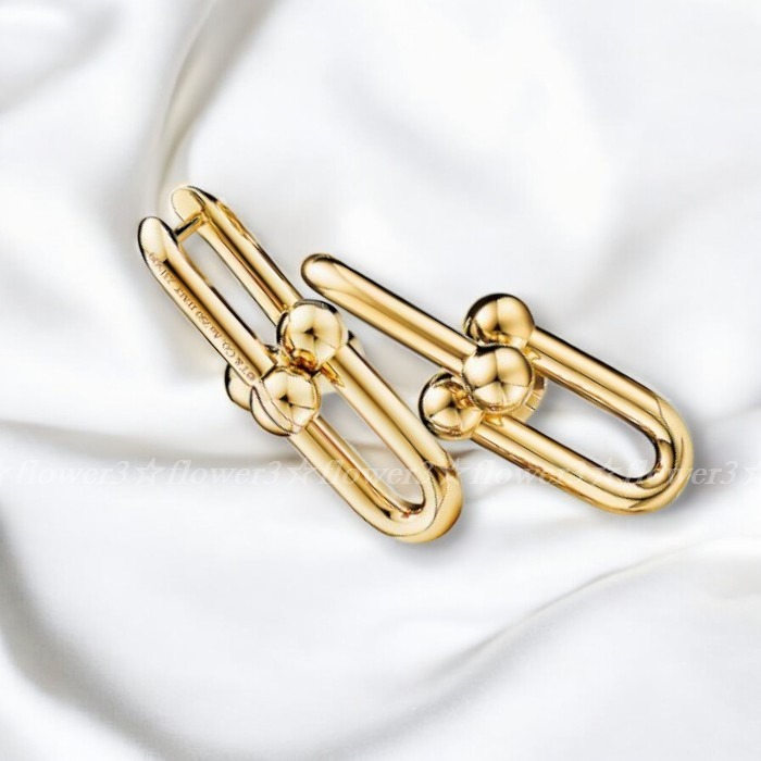 国内配送★ ティファニー ミディアム リンク ピアス 18K