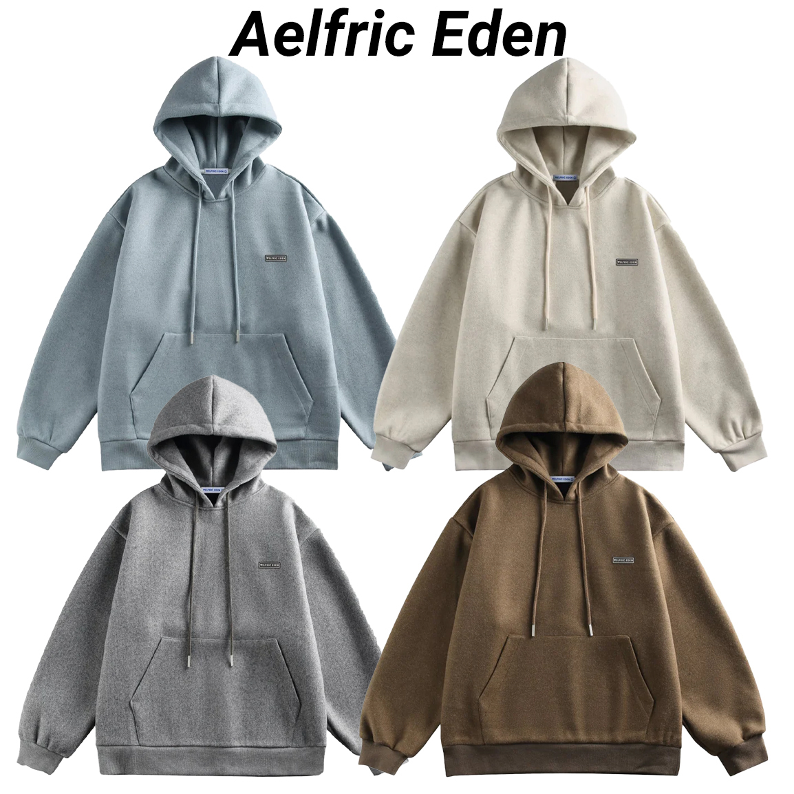 ◆Aelfric Eden◆olid Basic 長袖フード 4color 送料込