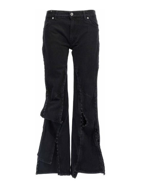 パンツ Y PROJECT Women Straight Pants 107PA002EVERGREENBLACK Black