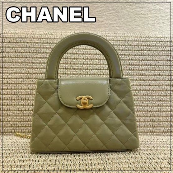 CHANEL 25C《ハンドルが可愛い♪》ミニショッピングバッグ KH