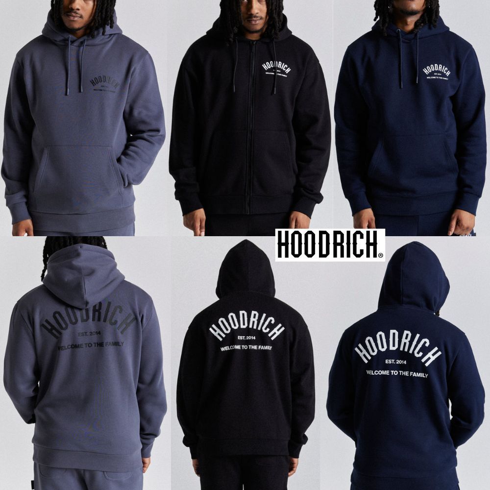 Hoodrich ロゴ フーディ ゆったり バイカラー ス シンプル
