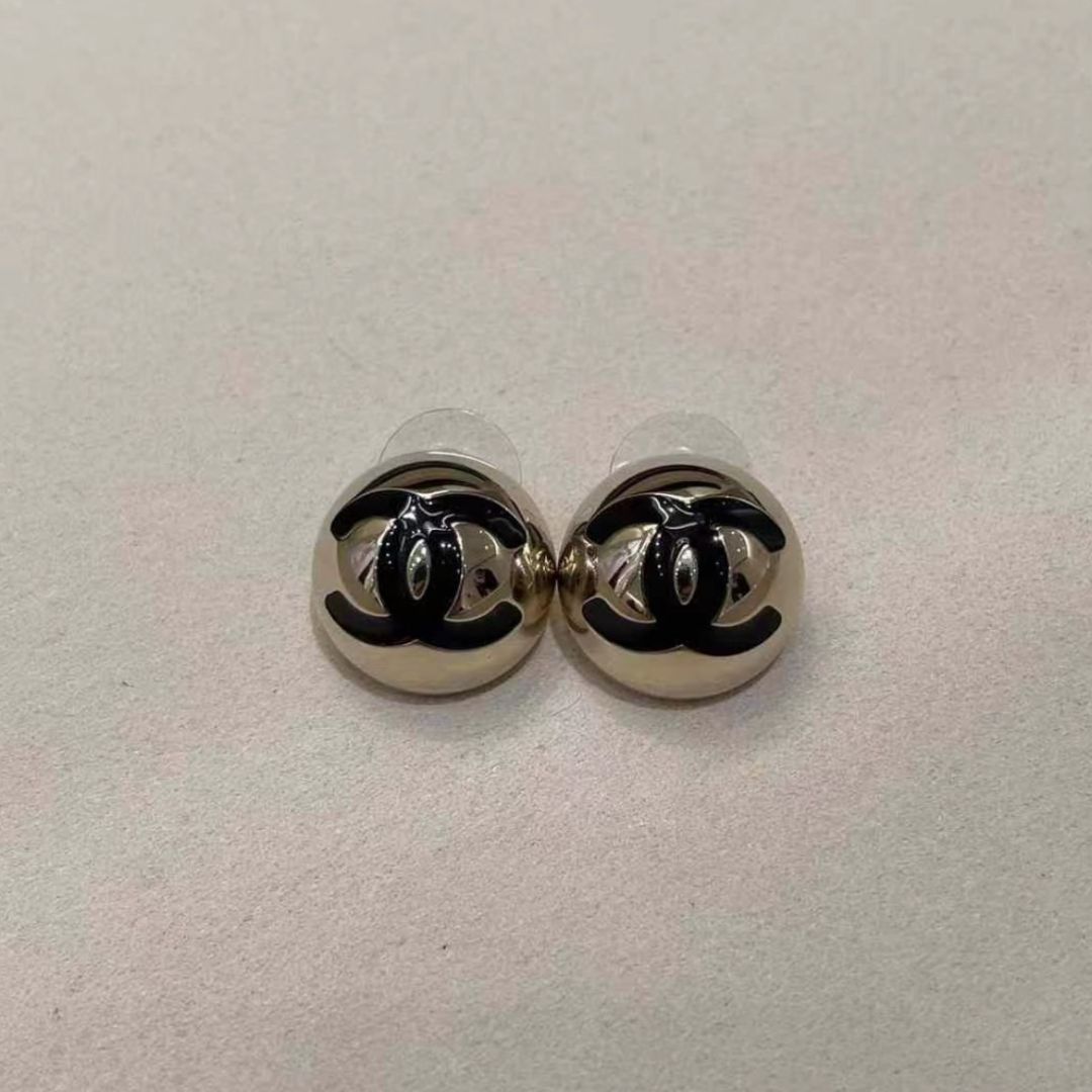 《25C》CHANEL シャネル ピアス CCロゴ