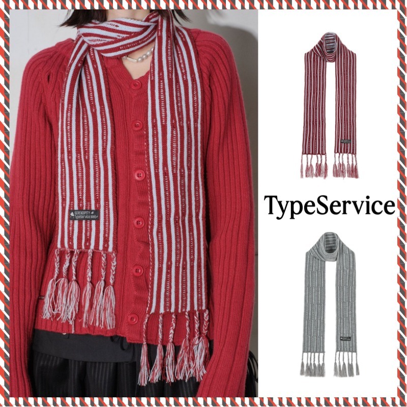 【typeservice】24fw Ribbed Tail Muffler