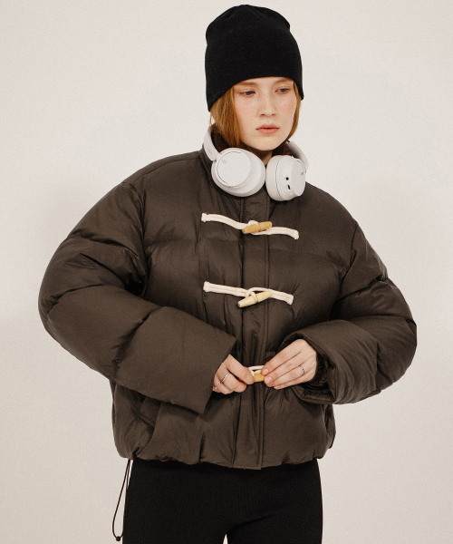ダウンジャケット・コート KIIMUIR Women's RDS Duffel Short Down Brown KBDWWIH002BR
