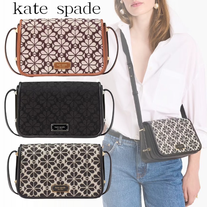 国内発送『kate spade』リブ スモール フラップ クロスボディ