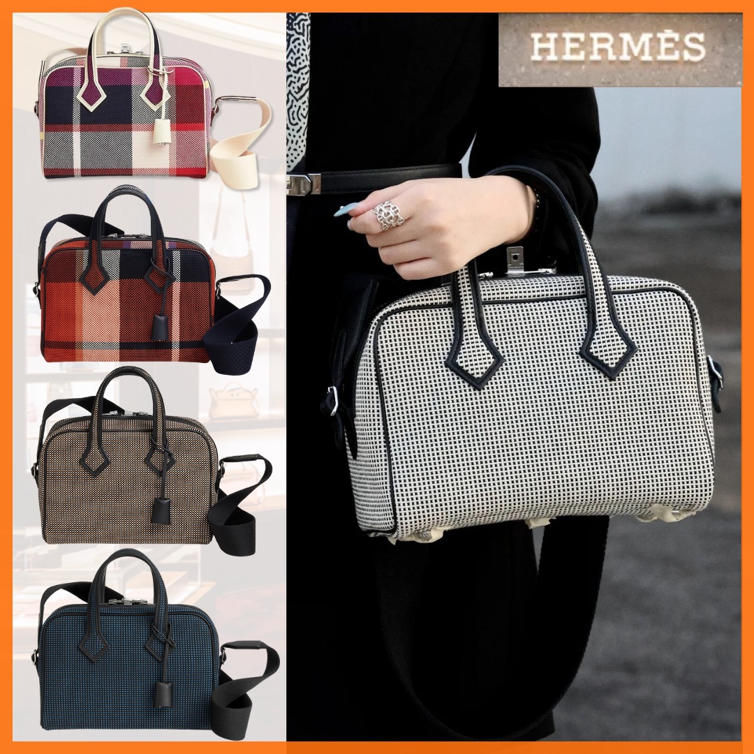 【可愛い×実用的◆旅行にも♪】HERMES VictoriaIII 2wayバッグ