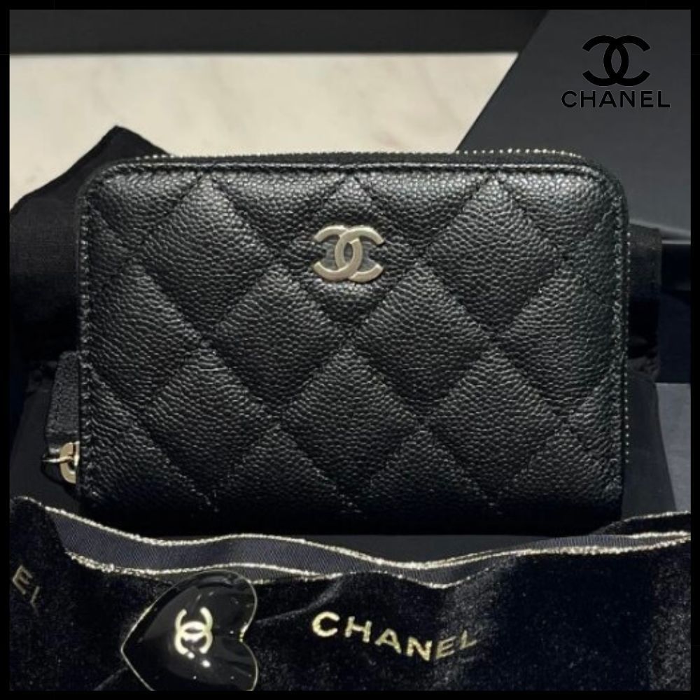 【上品!】CHANEL CC クラシック ジップ コイン ケース 財布 25C