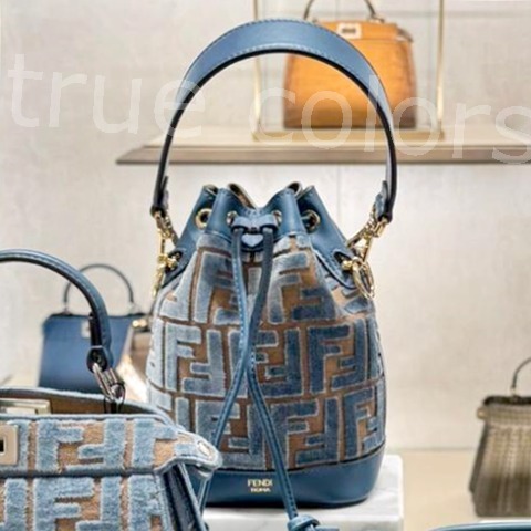 FENDI 24WINTER モントレゾール FFジャカードベルベット バッグ