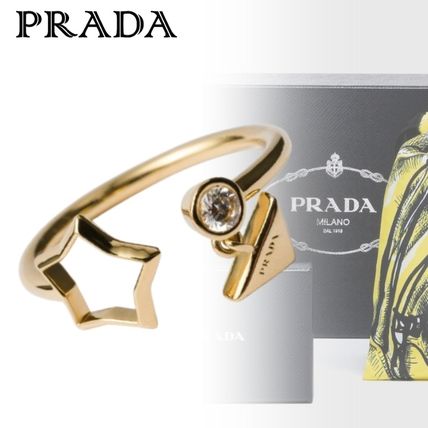 Black Enameled Silver Ring | PRADA
