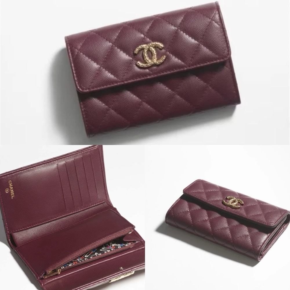 シック☆美しいデザイン【CHANEL】フラップ ウォレット