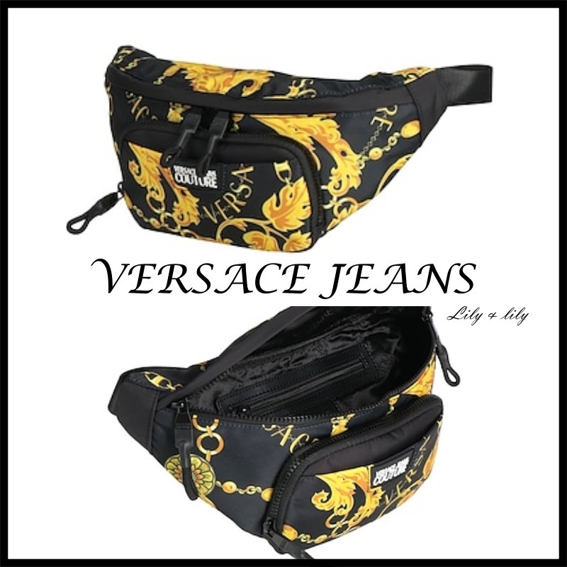 VERSACE JEANS ◆ロゴ バロッコ柄 クロスボディバッグ◆関送込み