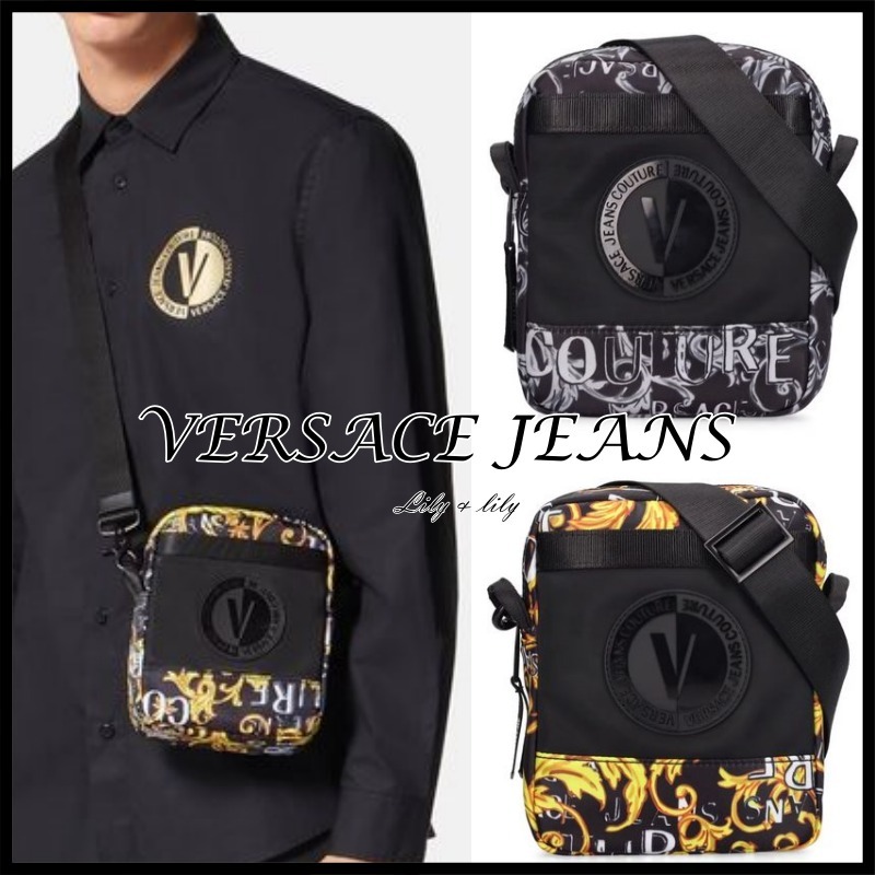 VERSACE JEANS ◆Logo Couture ショルダーバッグ◆関税送料込み