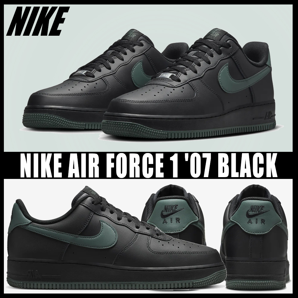 ◆正規品◆NIKE AIR FORCE 1 '07 BLACK GREEN◆関税/送料込◆