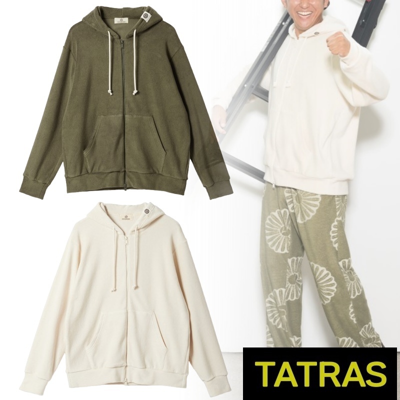 TATRAS タトラス オーガニック パイル ジップアップフーディー