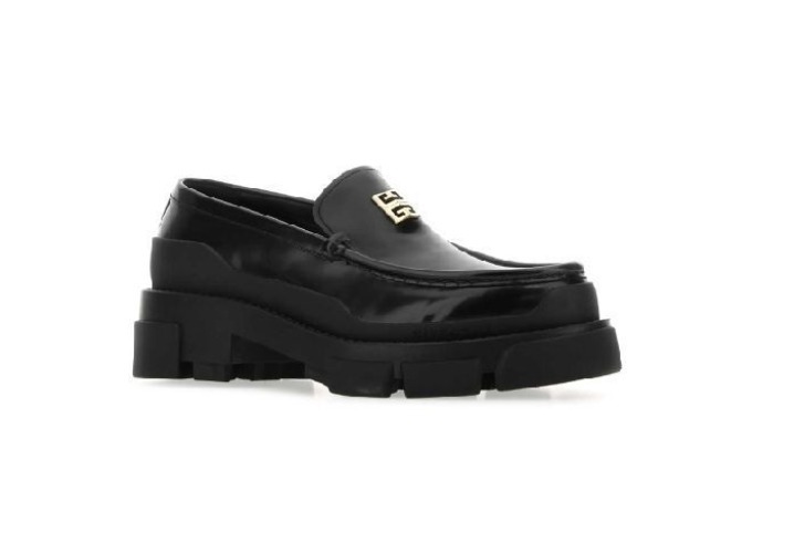 [GIVENCHY] テラ 4G 装飾 青キソル レザーローファー